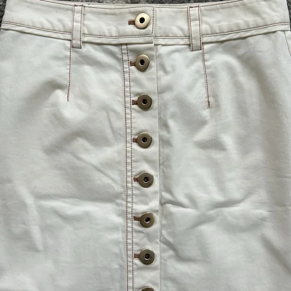 Kate Spade button down ivory white mini skirt - Picture 13 of 13